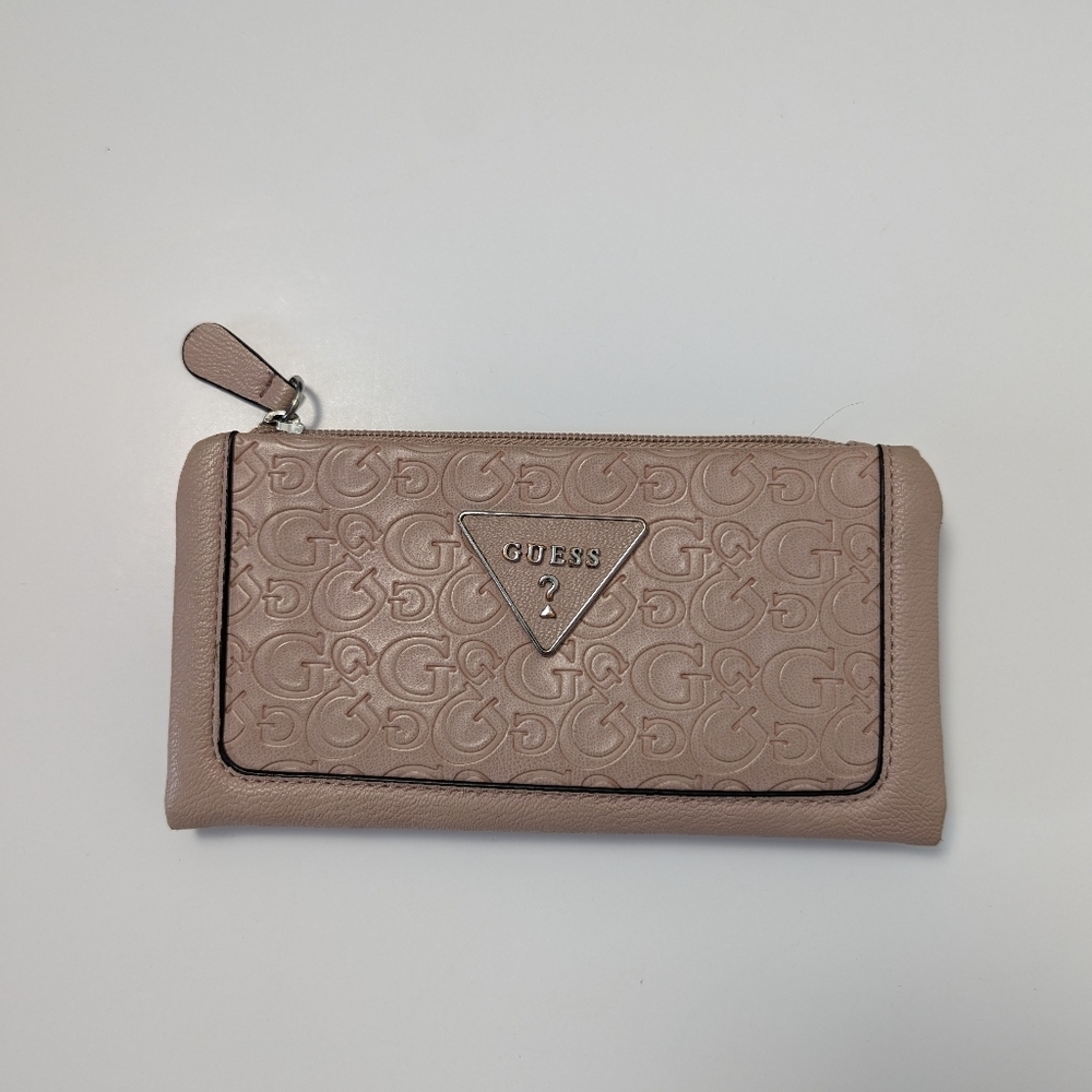 Guess Women's Pink Faux Leather Wallet